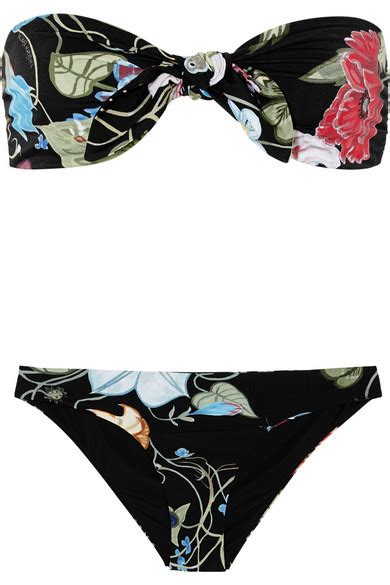 gucci flora knight bandeau bikini